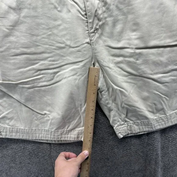 Polo Ralph Lauren Shorts Mens 38 Beige Relaxed Fit Chino Flat Front Summer - Picture 6 of 11
